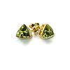 Ohrstecker mit Peridot, 585 Gelbgold