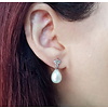 Akoya Perlen-Ohrringe mit Diamanten, Weißgold 585 (14 Karat)