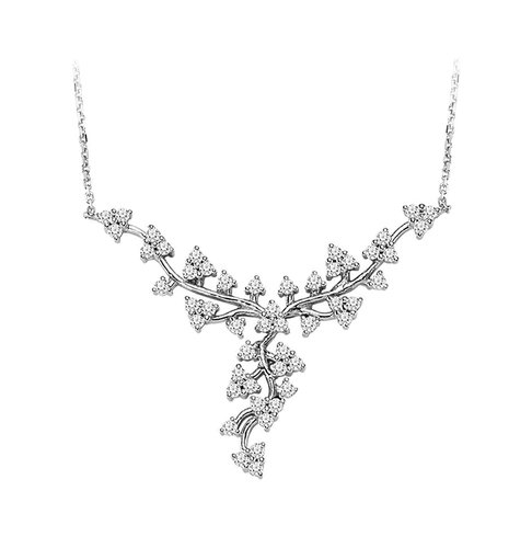 Diamant Collier 1,54 ct Weißgold 585