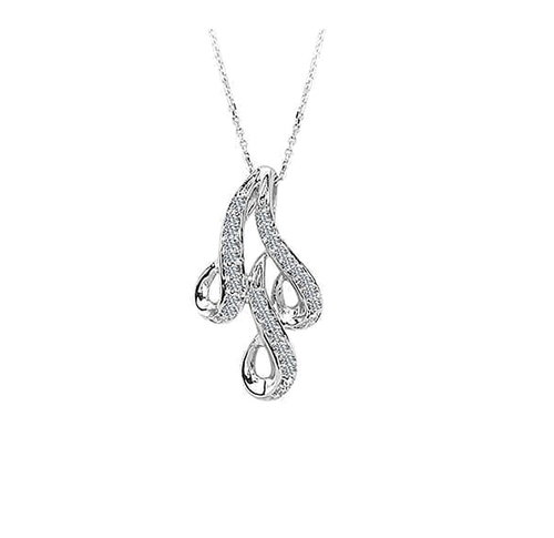 Diamant Collier 0,13 ct Weißgold 585