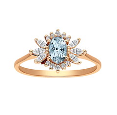 Artikel mit Schlagwort Aquamarin Diamant Ring Gold 585