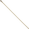 Kobrakette, Halskette aus Gelbgold 333, 1,7 mm