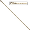 Kobrakette, Halskette aus Gelbgold 333, 1,7 mm
