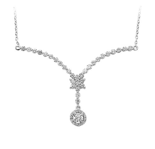 Diamant Collier 0,76 ct Weißgold 585