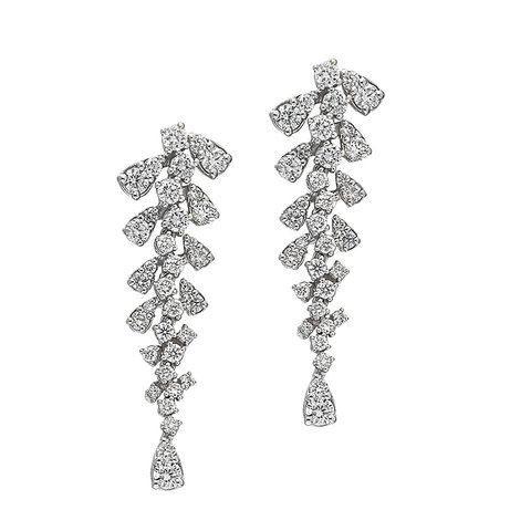 Diamant Ohrringe 2,36 ct Weißgold 585