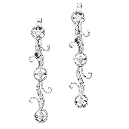 Diamant Ohrhänger 0,52 ct Weißgold 750