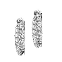 Creolen aus Weißgold, Gelbgold, Rotgold oder Sterlingsilber