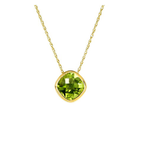 Peridot Collier Gelbgold 585