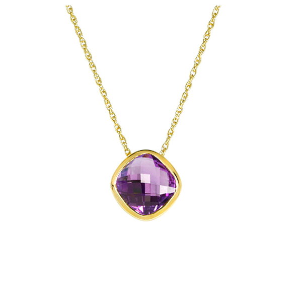  Amethyst Collier aus 585er Gelbgold