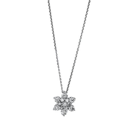 Diamant Collier Snowflake 0,36 ct Weißgold 750