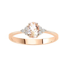 Artikel mit Schlagwort Morganit Diamant Ring Rotgold 333