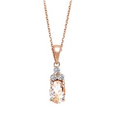 Artikel mit Schlagwort Morganit Diamant Collier Rotgold