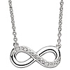 Silber-Collier Infinity mit Zirkonia