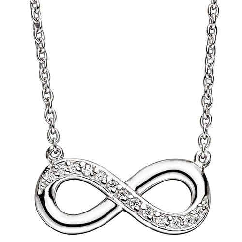Collier Infinity Silber 925, Zirkonia