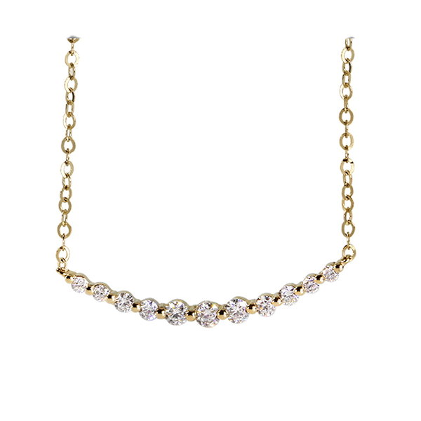  Diamant Collier 0,29 ct, 750er Gelbgold