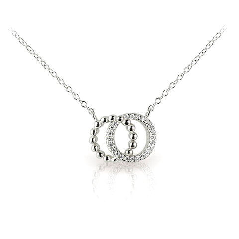 Zirkonia Collier Silber