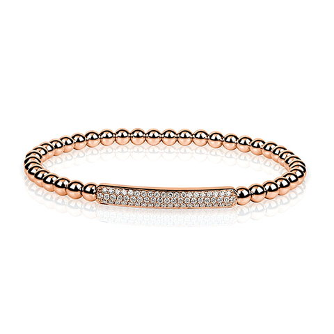 Diamant Armband Stretch Rotgold 750