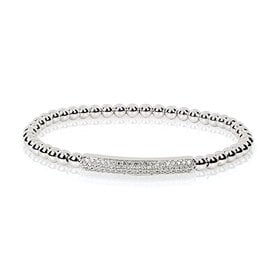  Diamant Armband Stretch Weißgold 750