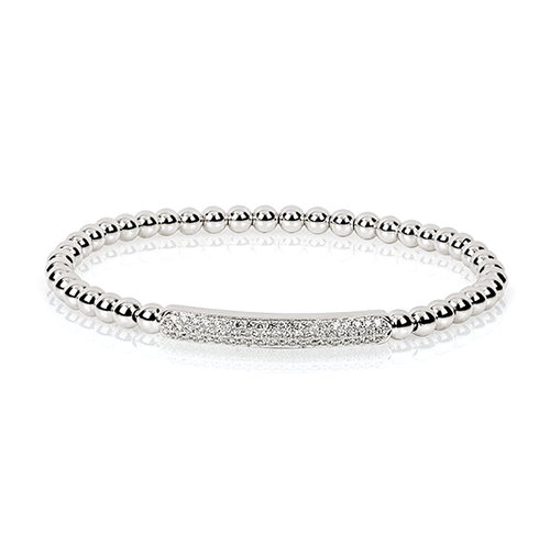 Diamant Armband Stretch Weißgold 750