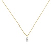 Diamant Collier 0,21 ct aus 750er Gelbgold