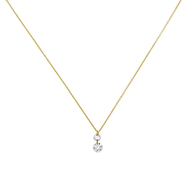  Diamant Collier 0,21 ct aus 750er Gelbgold