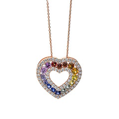 Artikel mit Schlagwort Saphir Diamant Herz Collier