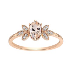 Artikel mit Schlagwort Morganit Diamant Ring Rotgold 333