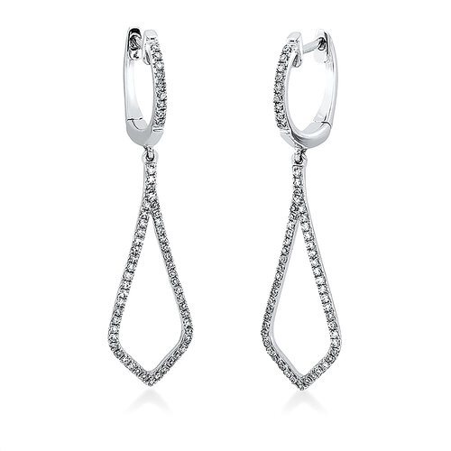 Diamant Ohrringe 0,32 ct Weißgold 585