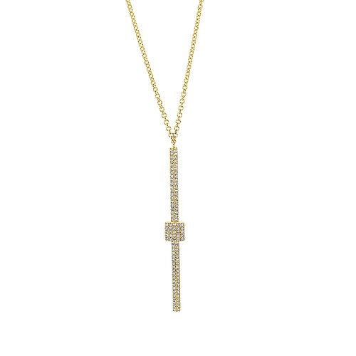 Diamant Collier 0,24 ct Gelbgold 750