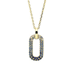 Artikel mit Schlagwort Fancy Saphir Collier Gelbgold