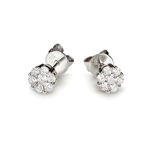 Diamant Ohrstecker 0,25 ct Weißgold 750