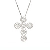 Diamant Kreuz Collier aus 750er Weißgold