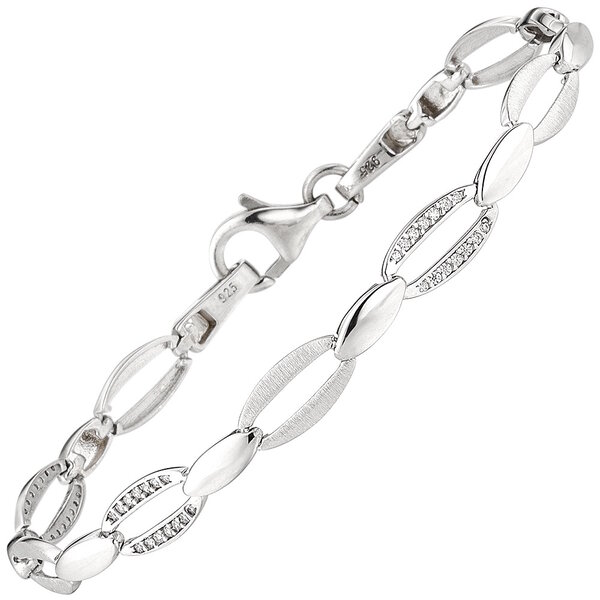  Armband mit Zirkonia Silber 925