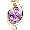 Anhänger aus 333er Gelbgold mit Amethyst