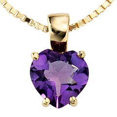 Artikel mit Schlagwort Amethyst Anhänger Gelbgold