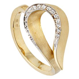  Diamantring Gelbgold 585