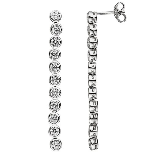 Zirkonia Tennis Ohrhänger 925 Sterlingsilber