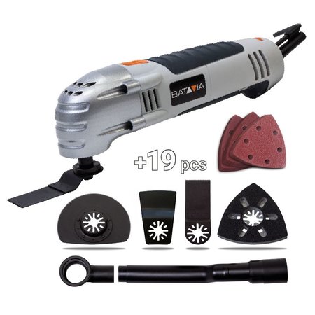 Batavia Multitool 300 watt incl. 19 delig accessoir set compleet in koffer