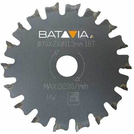 Batavia RACER TCT zaagbladen - 2 stuks – ∅ 70 MM x 1,4 mm x 18 tanden van WorkZone