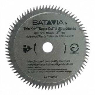 Batavia HSS-Sägeblatt Ø 85 mm. 80 Zähne - 2 Stück - MAXX SAW & XXL SPEED SAW