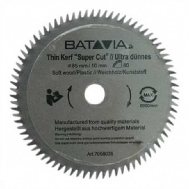 Batavia HSS saw blade Ø 85 mm. 60 Teeth - 2 pieces - MAXX SAW & XXL SPEED SAW