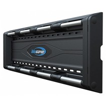 wall mounted rail for four suitcases