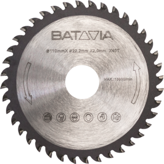 Batavia TCT Zaagblad Ø 110 mm 40T voor Cirkelzaag