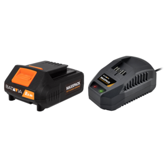 Batavia Batterie 2.0Ah et Chargeur 2.4A - 18V | Plate-forme de batterie MaxxPack