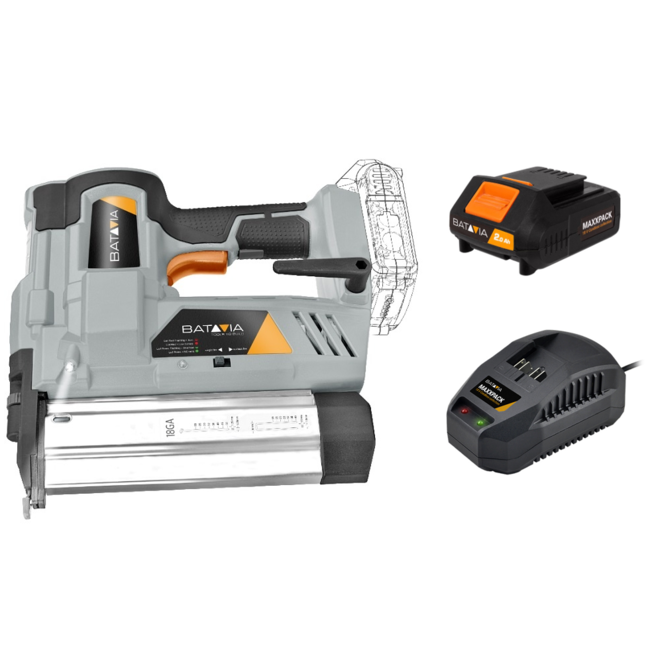 Accu Niet- & Spijkerpistool 18V | Incl. Accu & Oplader | Maxxpack® Accuplatform