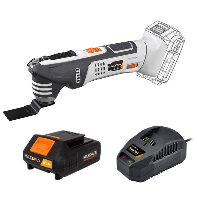 Cordless Oscillating Multitool 18V MAXXPACK | incl. Battery & Charger