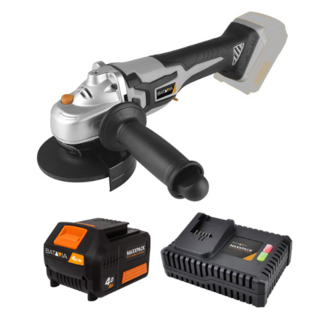 Batavia Cordless Angle Grinder 18V | Brushless | incl. 4.0Ah Battery & Fast Charger