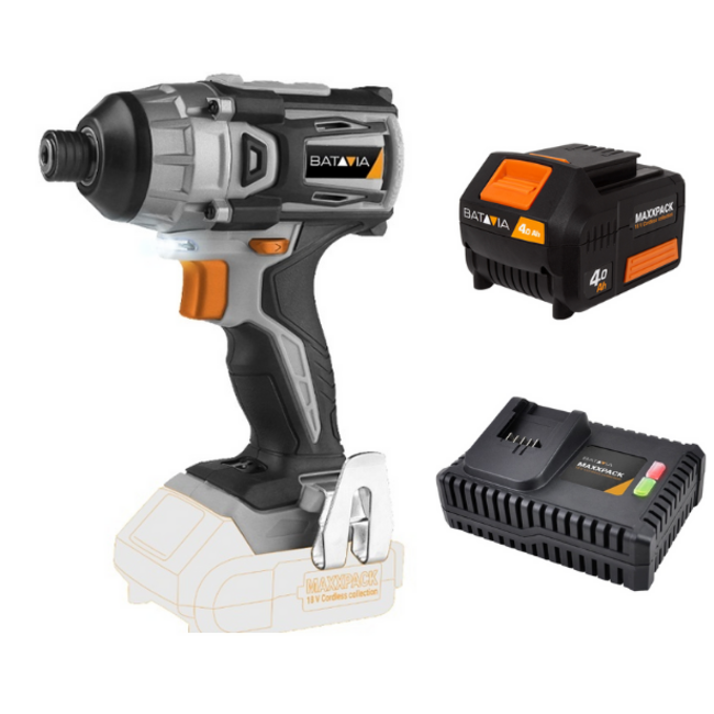 Cordless Impact Driver 18V MAXXPACK | Brushless | incl. 4.0Ah Battery & Fast Charger