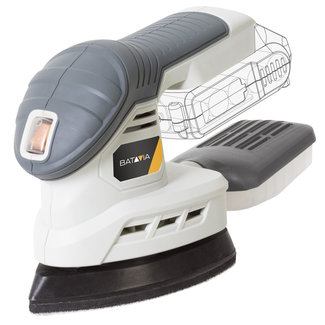 Batavia Cordless  Multi sander 18V | incl. Battery & Charger