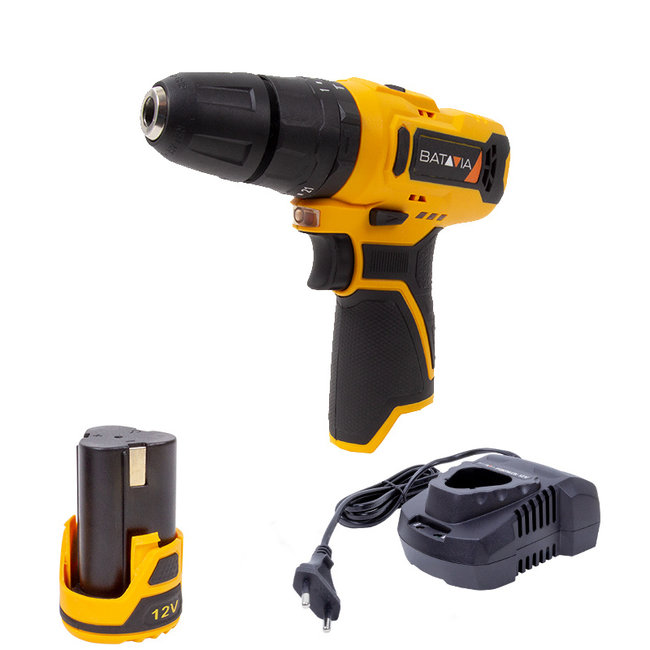 Cordless Impact Drill 12V FIXXPACK | incl. Battery & Fast Charger